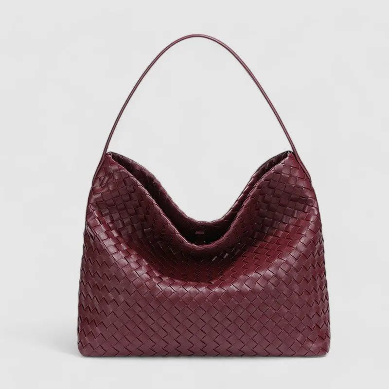 Black Woven Shoulder Bag – Effortless Elegance with Modern Design