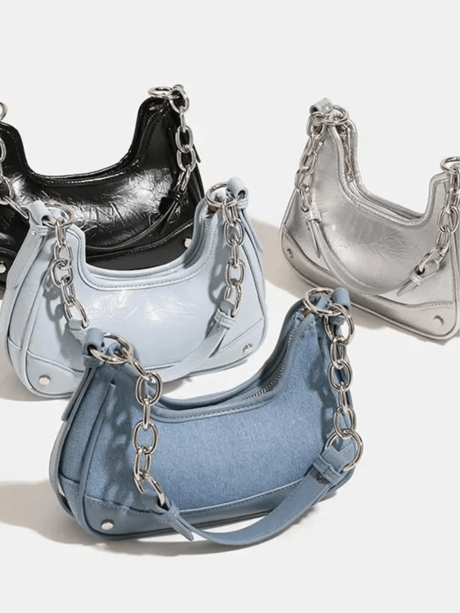 The Lyanna Denim Chain Bag