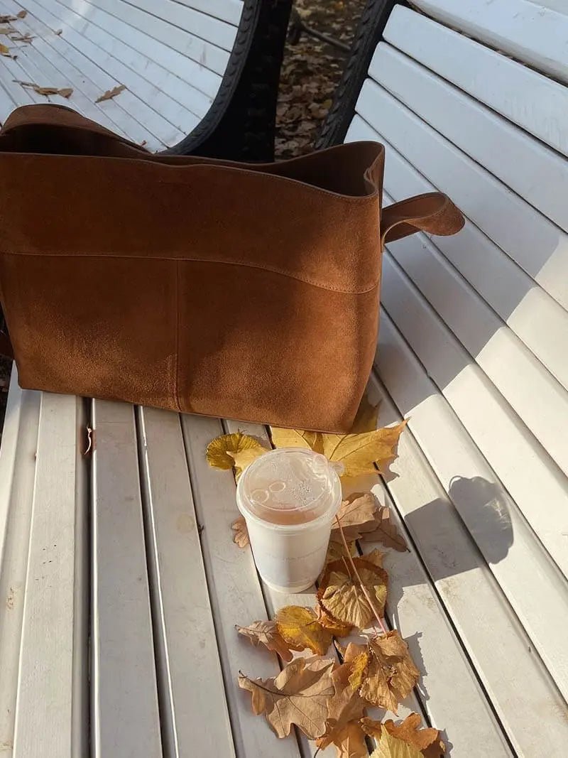 Emily – Suede Shoulder Bag with Soft Finish