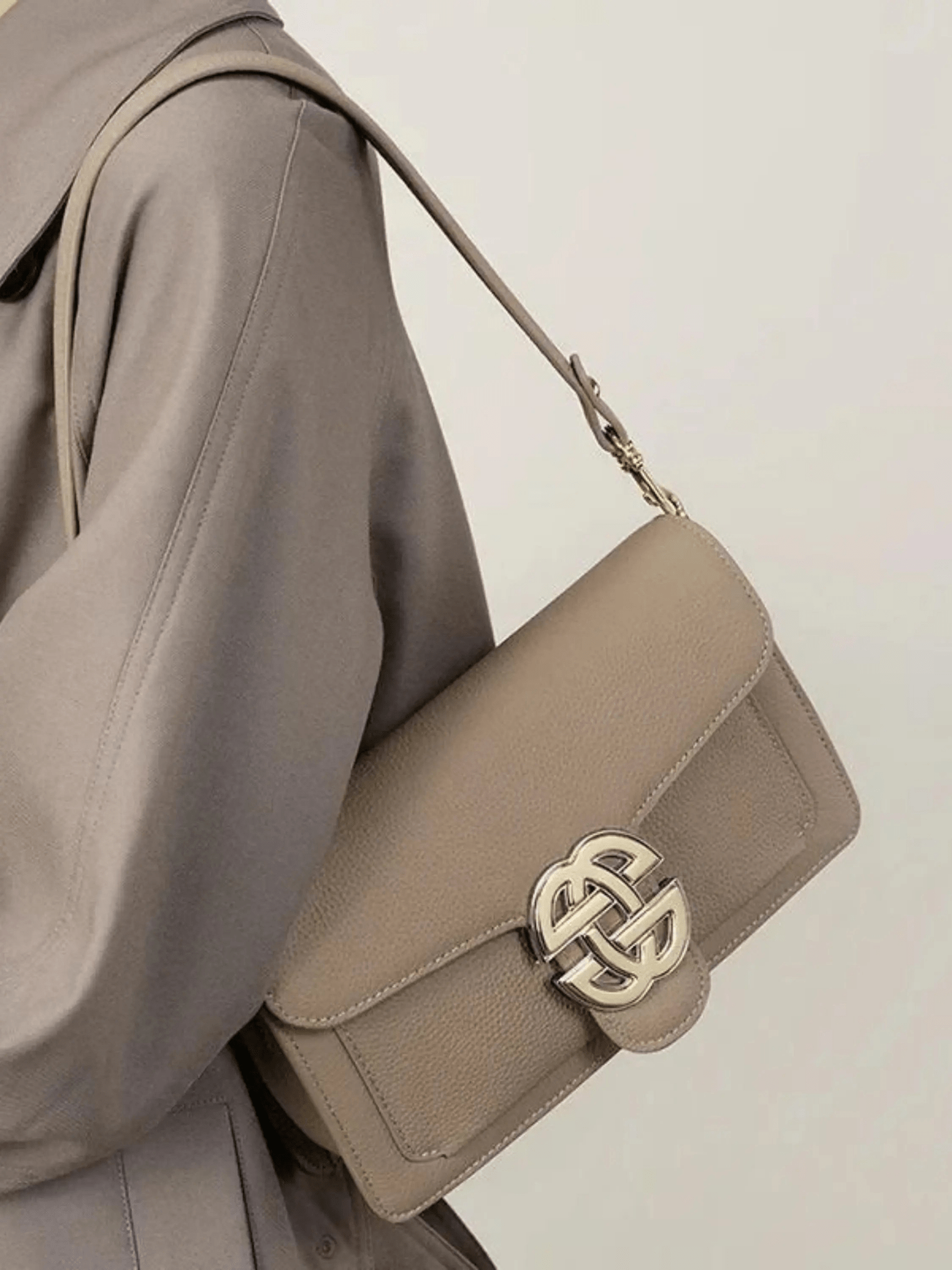 Emma Elegant Crossbody Bag – Nude Taupe