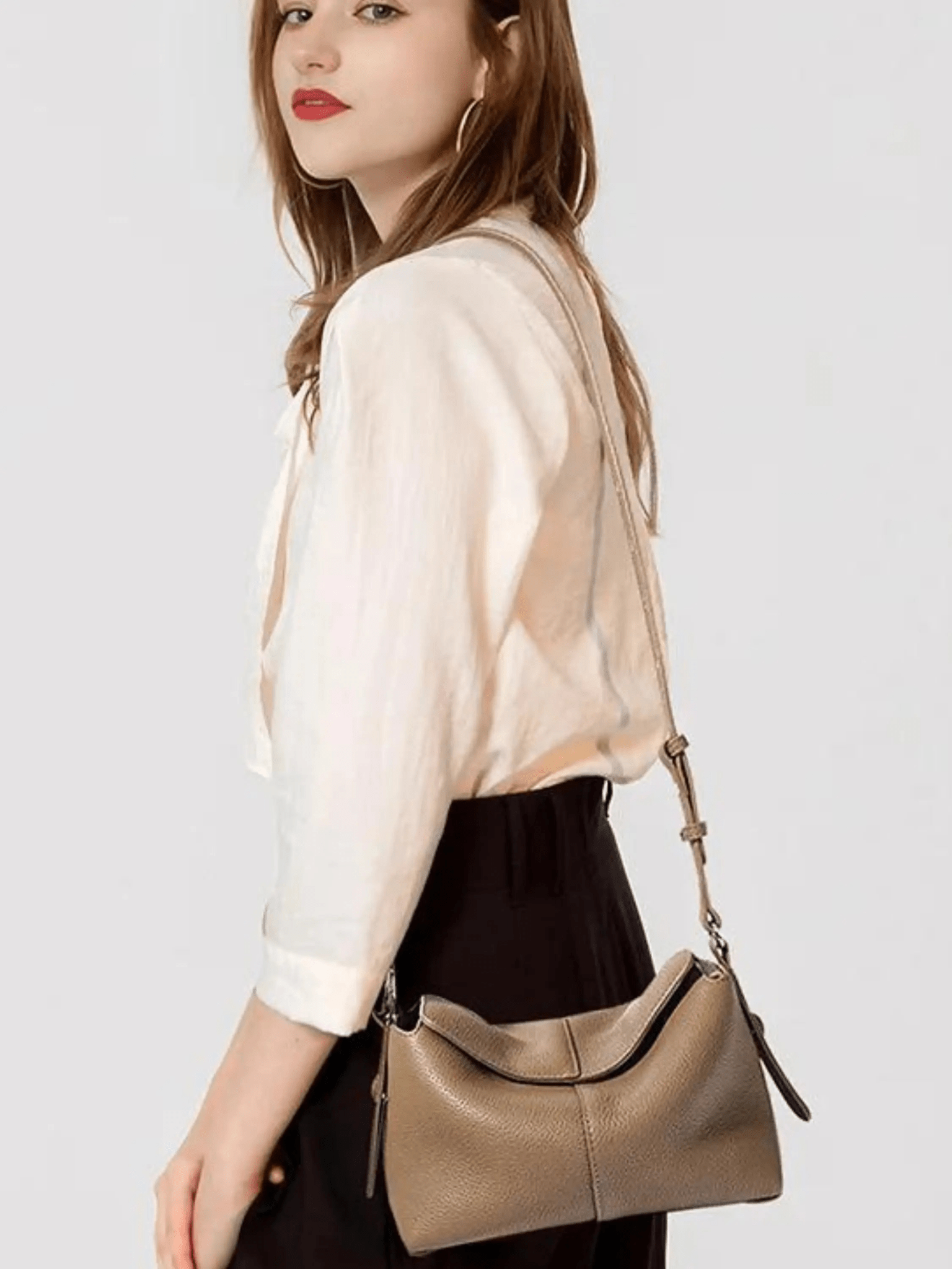 Mocha Luxe Shoulder Bag