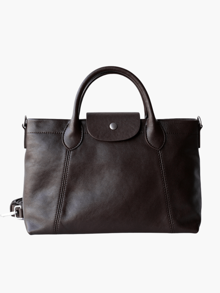 Classic Brown Leather Tote Bag