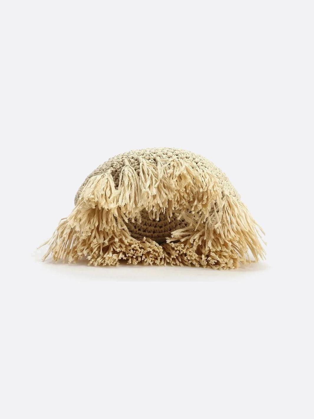Boho Fringe Straw Shoulder Bag