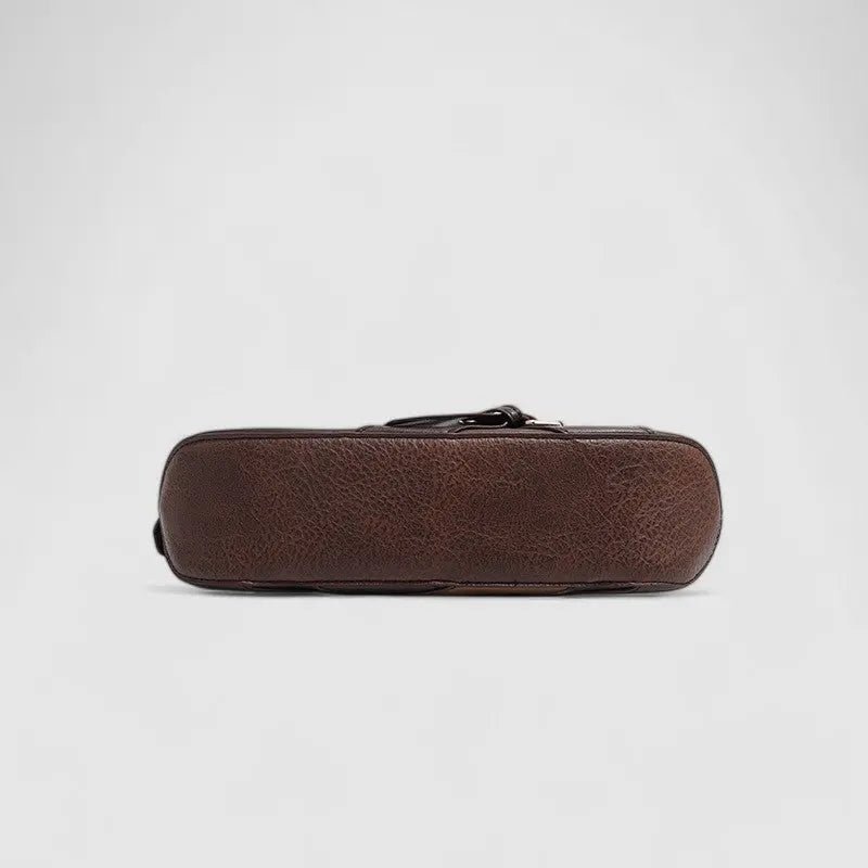 Frances Edgy Buckle Shoulder Bag – Bold Black Statement