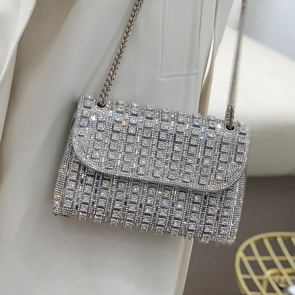 The Elara Crystal Clutch