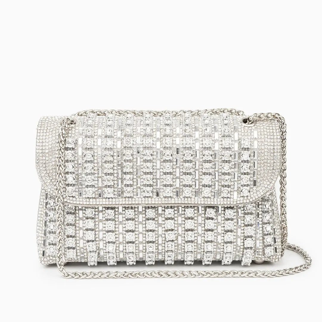 The Elara Crystal Clutch