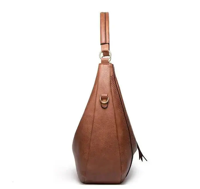 Taupe Hobo Shoulder Bag – Relaxed Style with Refined Details