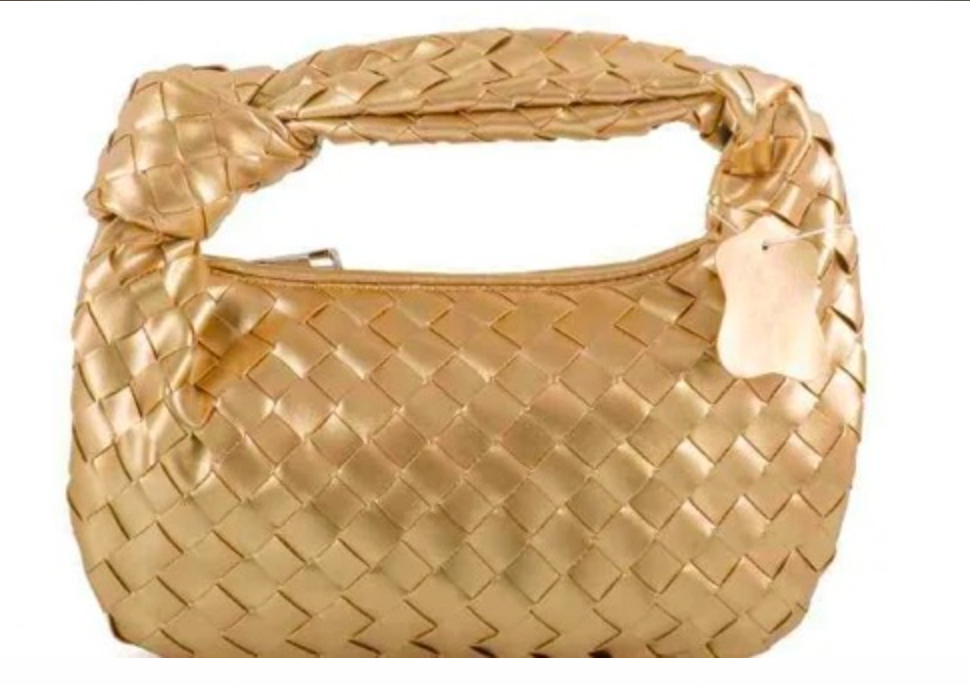 Piper – Compact Woven Handbag with Knot Handle