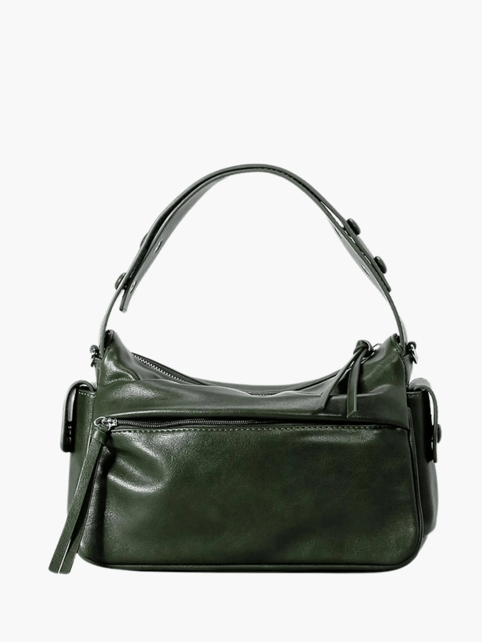 Classic Green Shoulder Bag – Everyday Elegance with Spacious Design