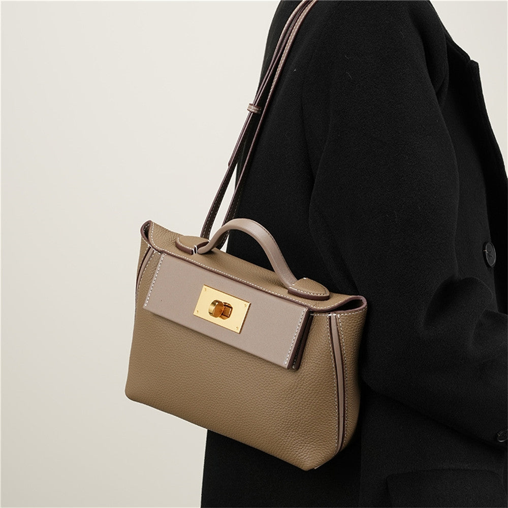 Sophia Twist-Lock Satchel