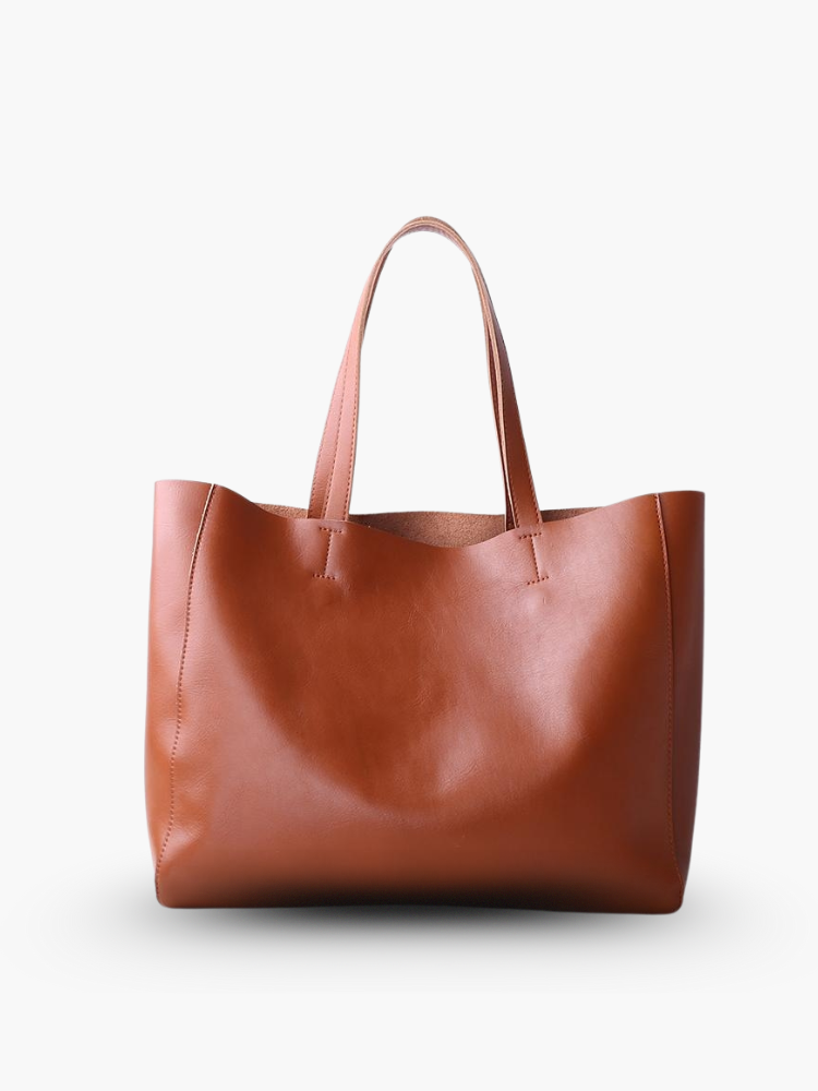 Amara Minimalist Leather Tote