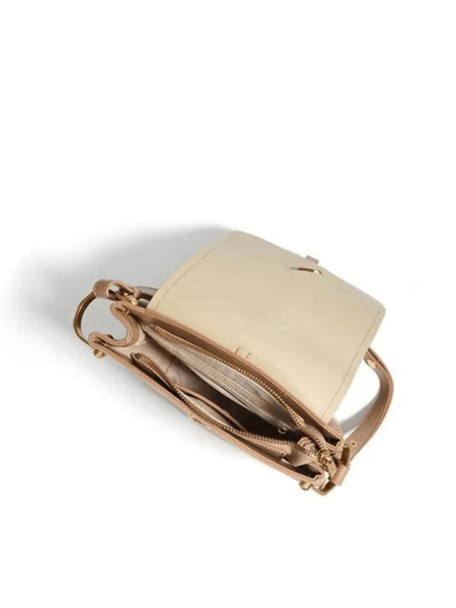 Lora Sophisticated Shoulder Bag – Nude & Cream