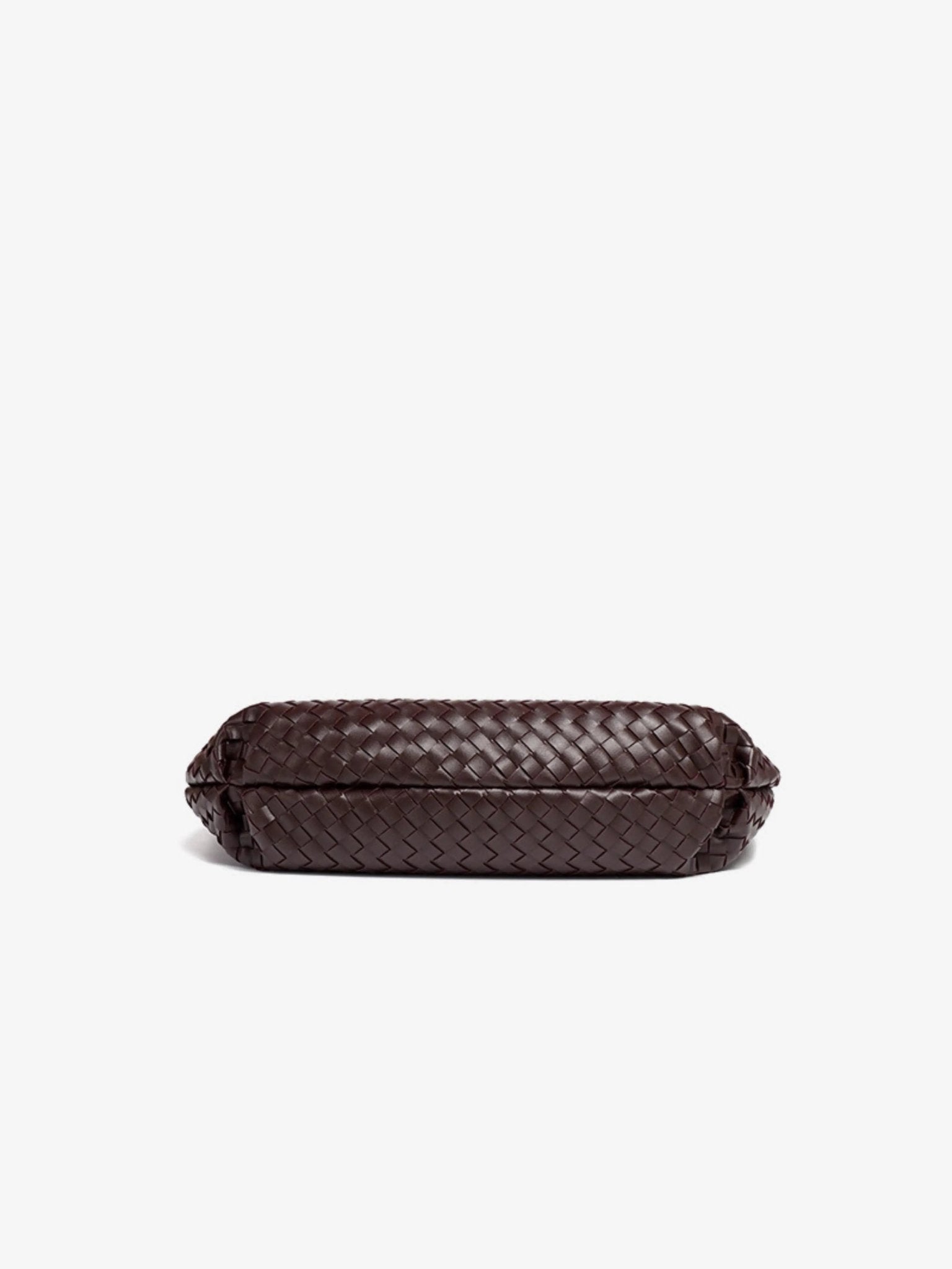 Dark Brown Woven Shoulder Bag – Classic Weave with Contemporary Elegance