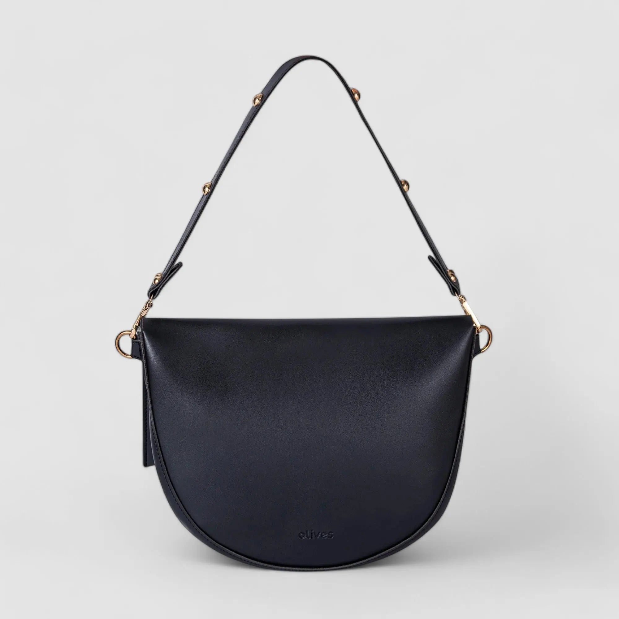 Isla | Contemporary Black Leather Crossbody – Sleek & Stylish