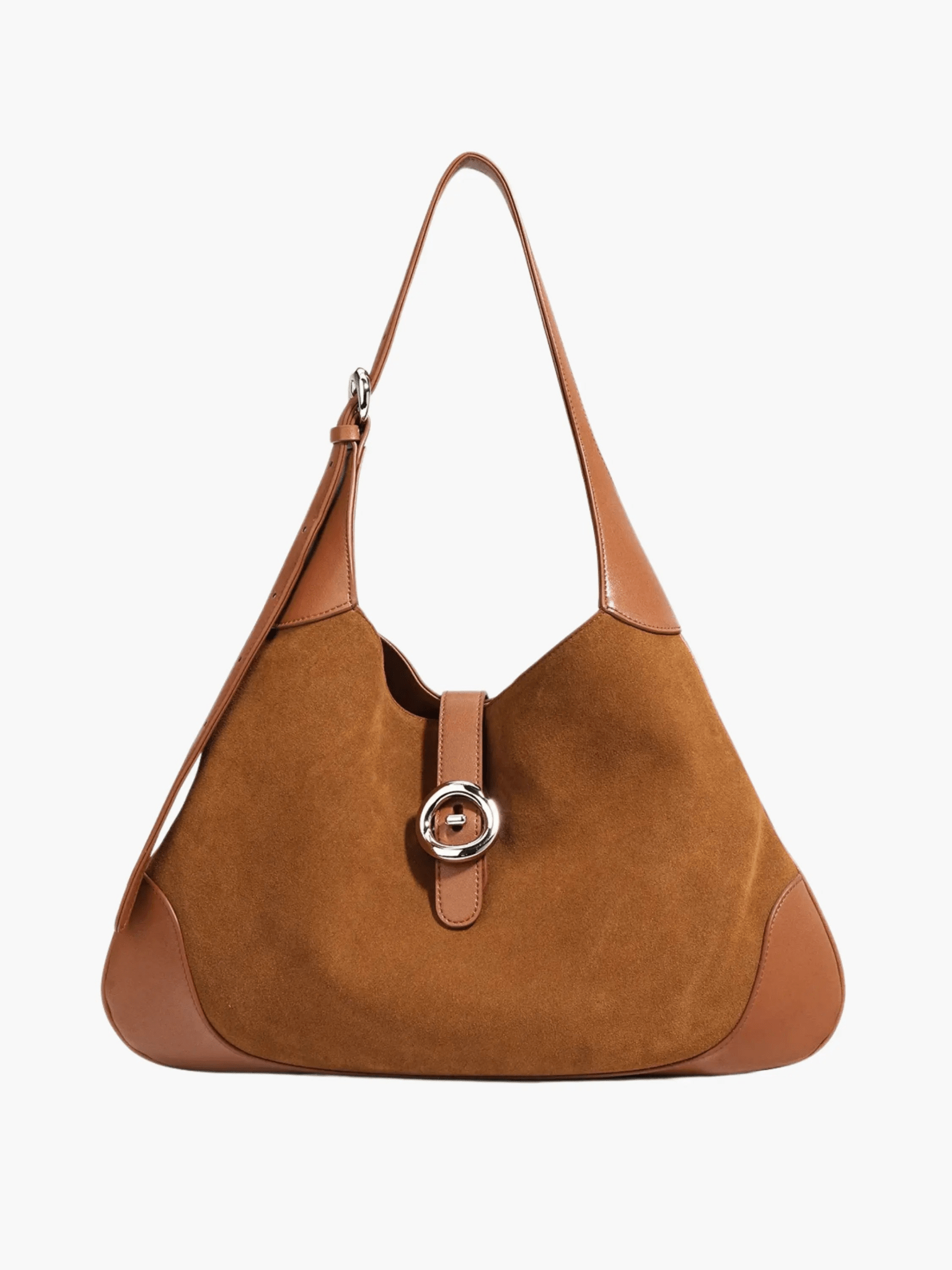 Amara | Luxe Suede & Leather Shoulder Bag – Timeless Elegance