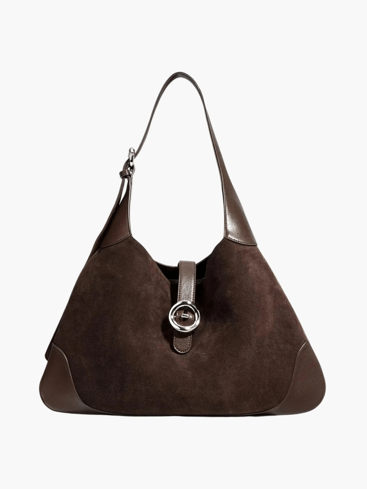 Amara | Luxe Suede & Leather Shoulder Bag – Timeless Elegance