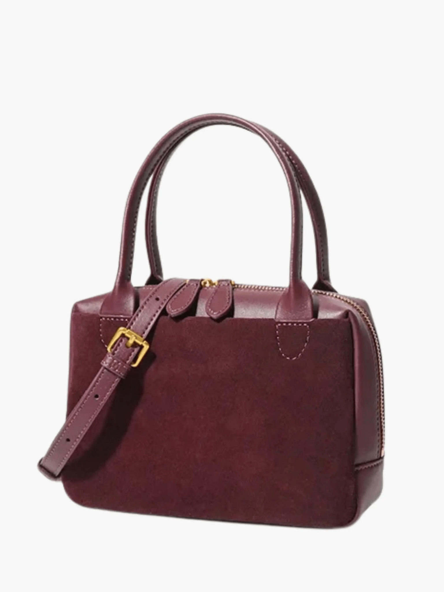 Luthira | Suede & Leather Handbag – Rustic Elegance