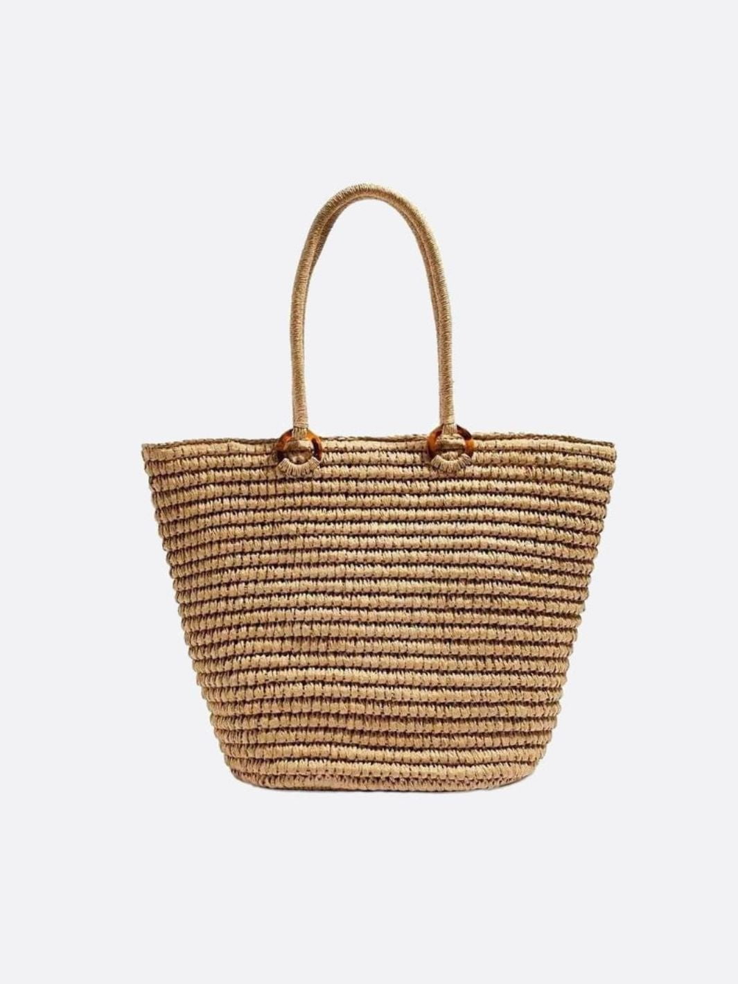 Solea Classic Straw Tote – Handwoven Market Bag