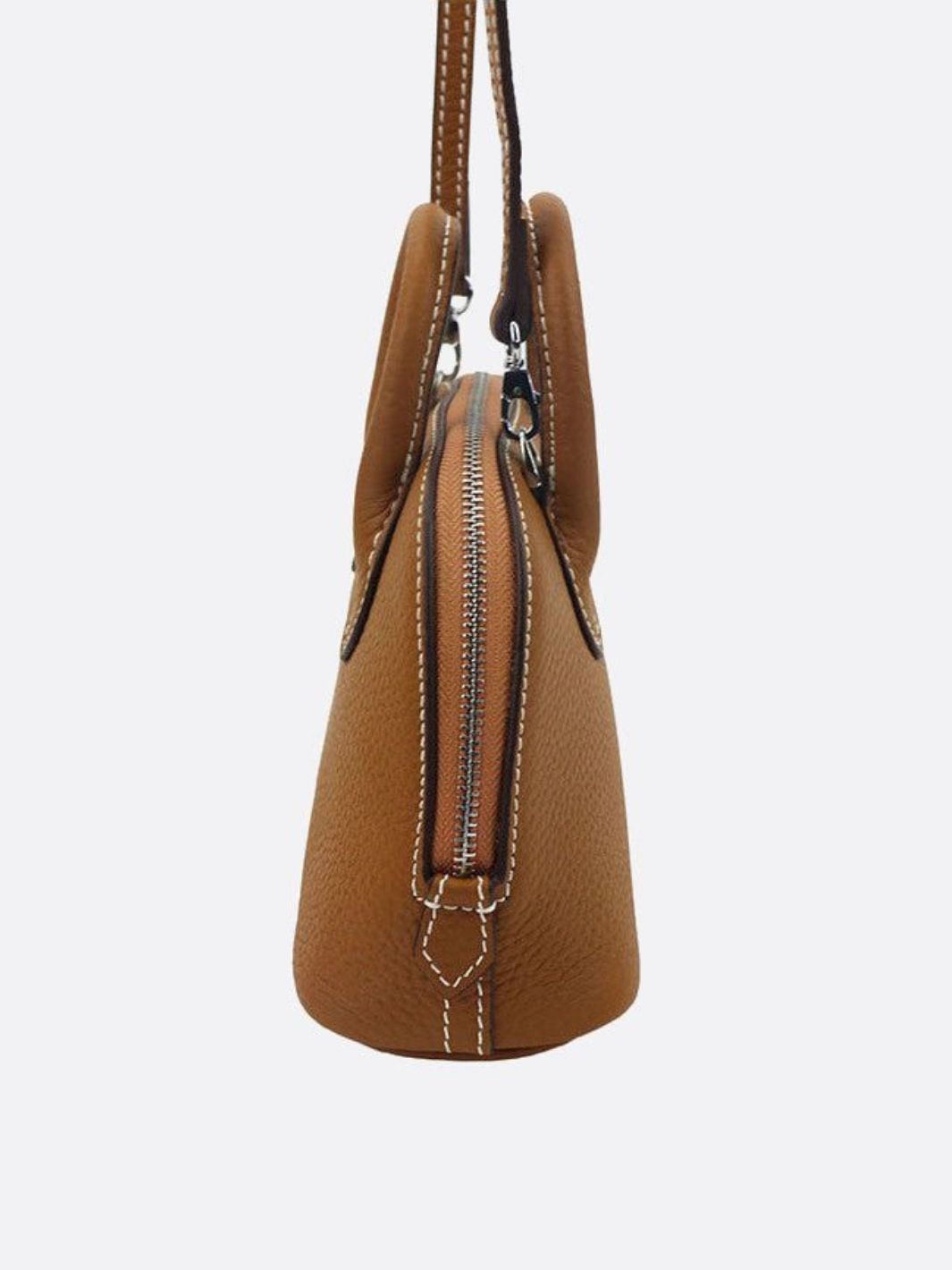 Elora Mini Camel Leather Handbag