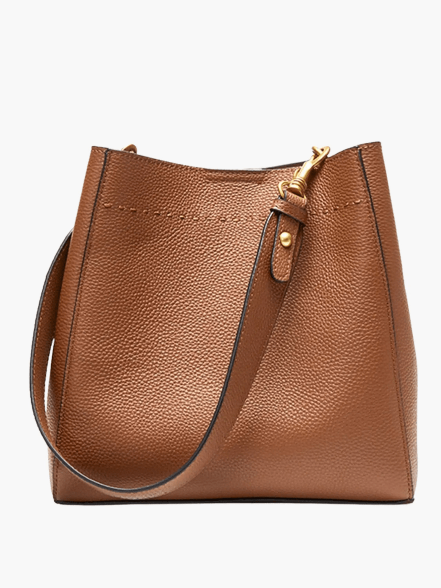 Brown Bucket Shoulder Bag – Classic Simplicity with Everyday Ease