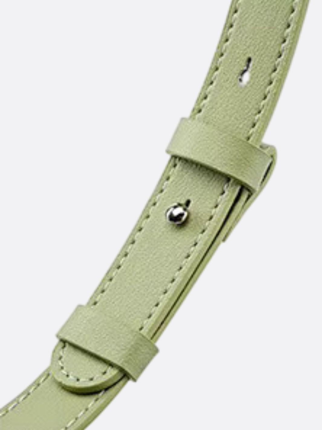 Sage Woven Crescent Bag