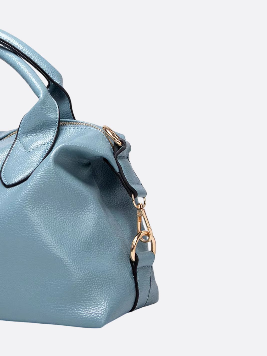 Aurora – Sky Blue Leather Satchel