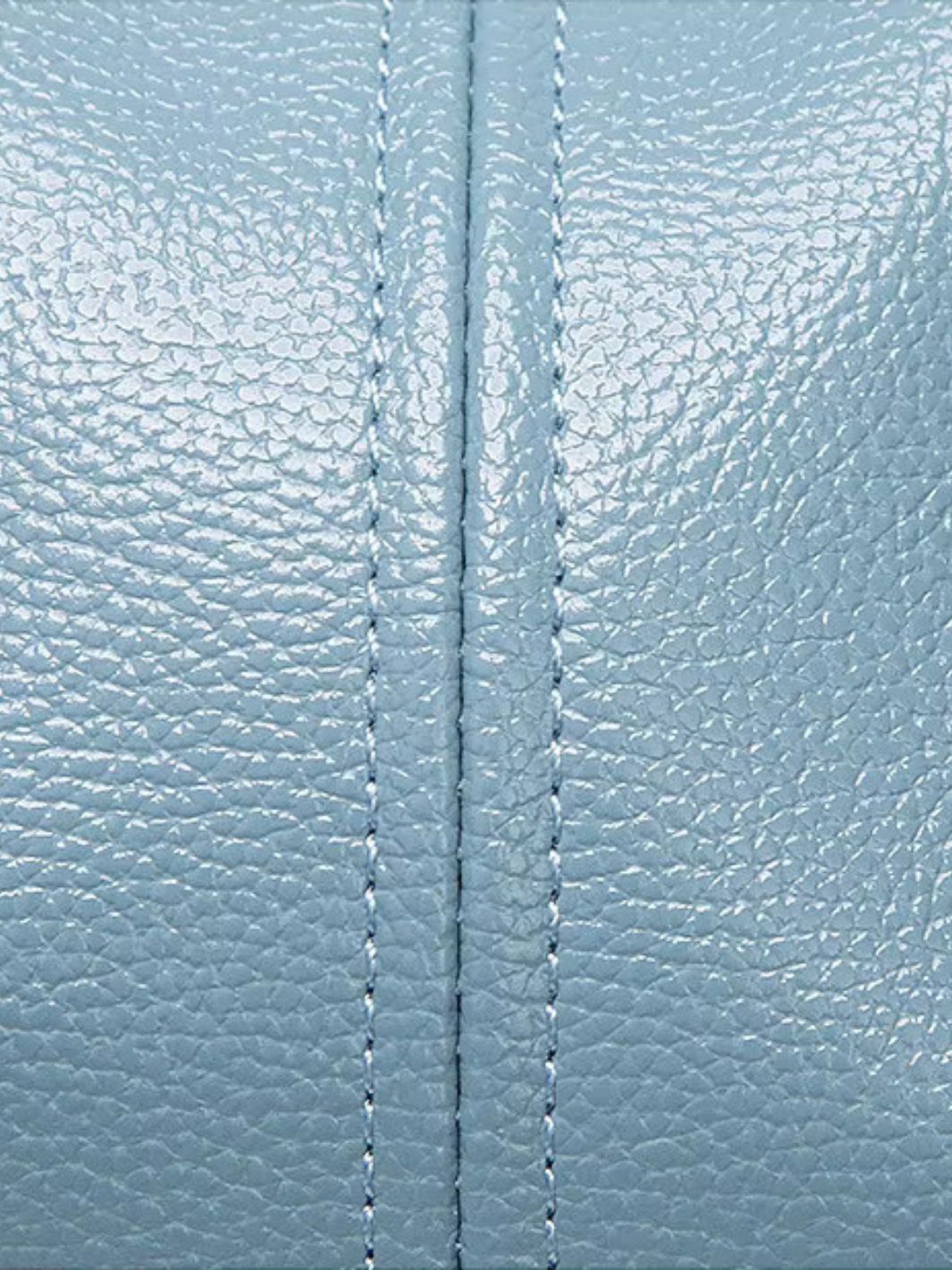 Aurora – Sky Blue Leather Satchel