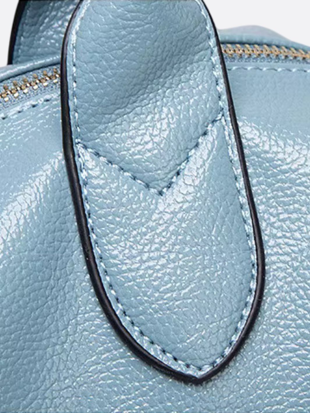 Aurora – Sky Blue Leather Satchel