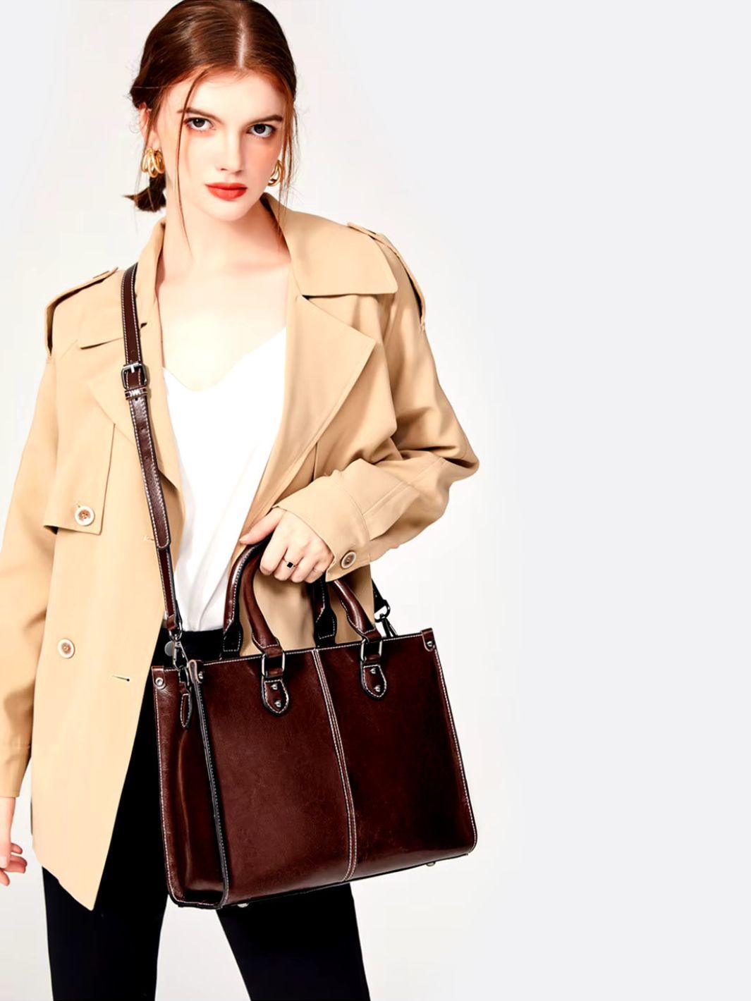 Clara Vintage Leather Tote