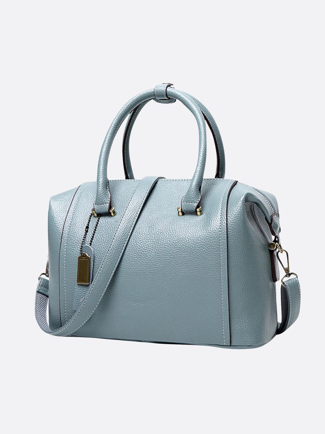 Turquoise Bowling Handbag – Modern Shape with Timeless Charm
