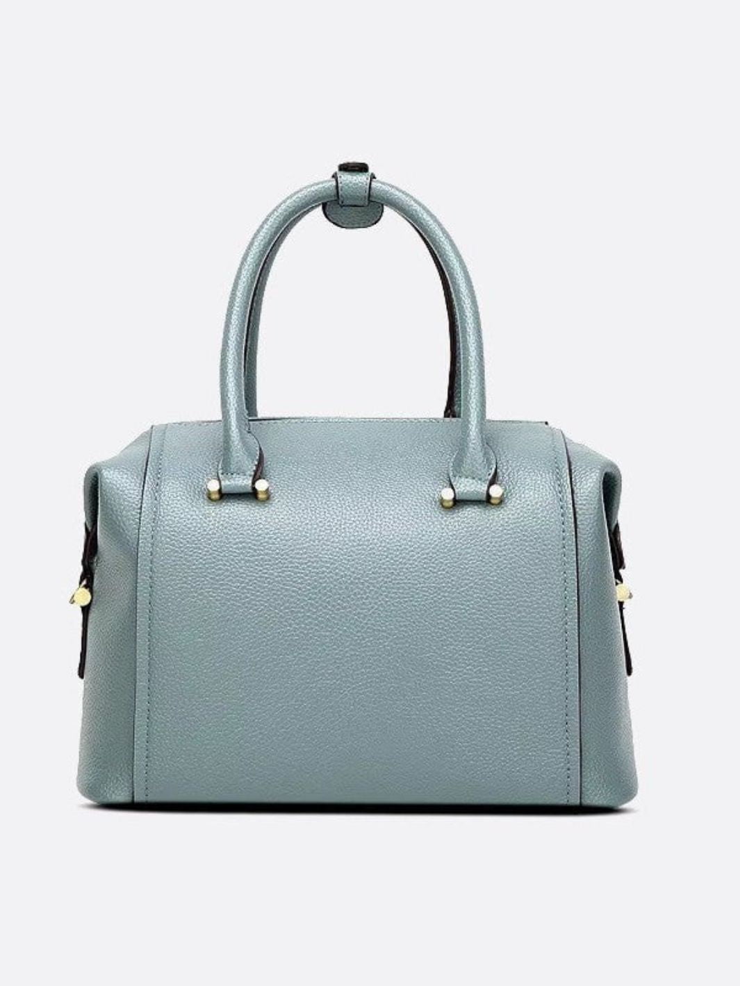 Turquoise Bowling Handbag – Modern Shape with Timeless Charm