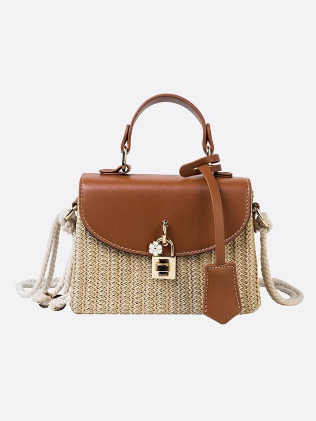 Sophia Structured Woven Handbag – Effortless Elegance Meets Modern Chic