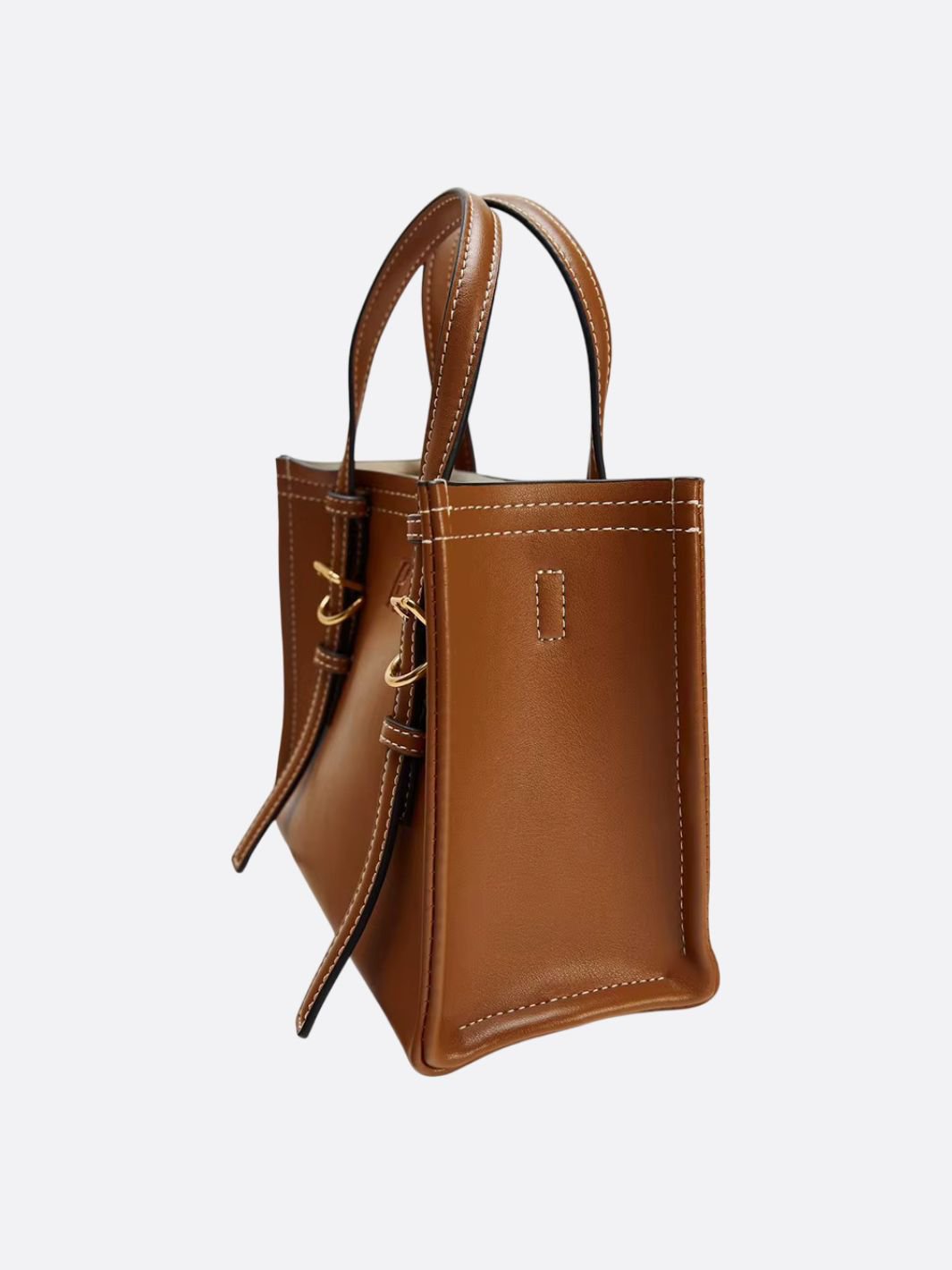 Isolde | Camel Leather Tote Bag – Structured & Versatile