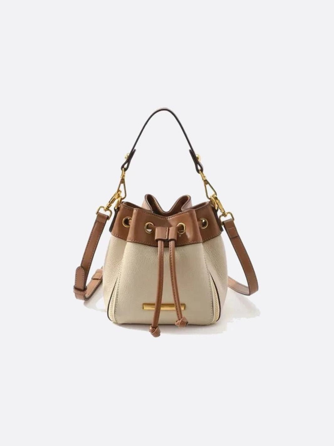 Elena Two-Tone Bucket Bag