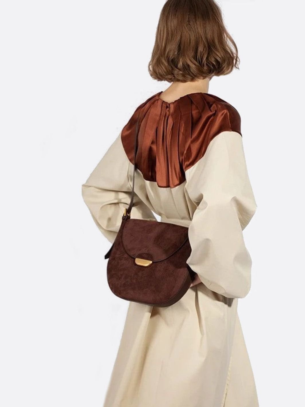 Clara – Suede Leather Shoulder Bag