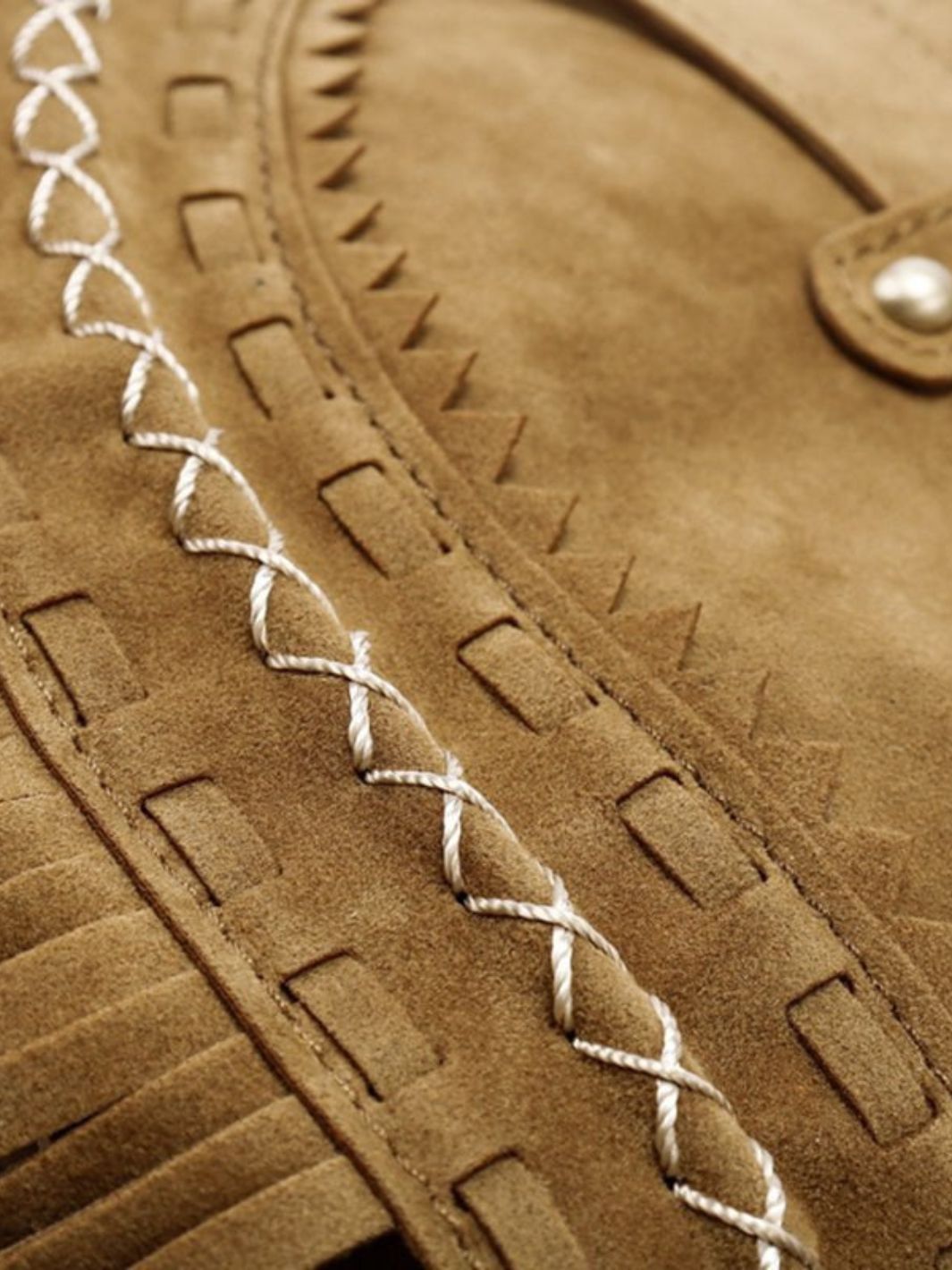 Maya – Suede Fringe Shoulder Bag