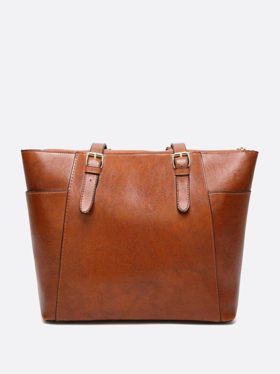 Clara – Camel Leather Tote Bag