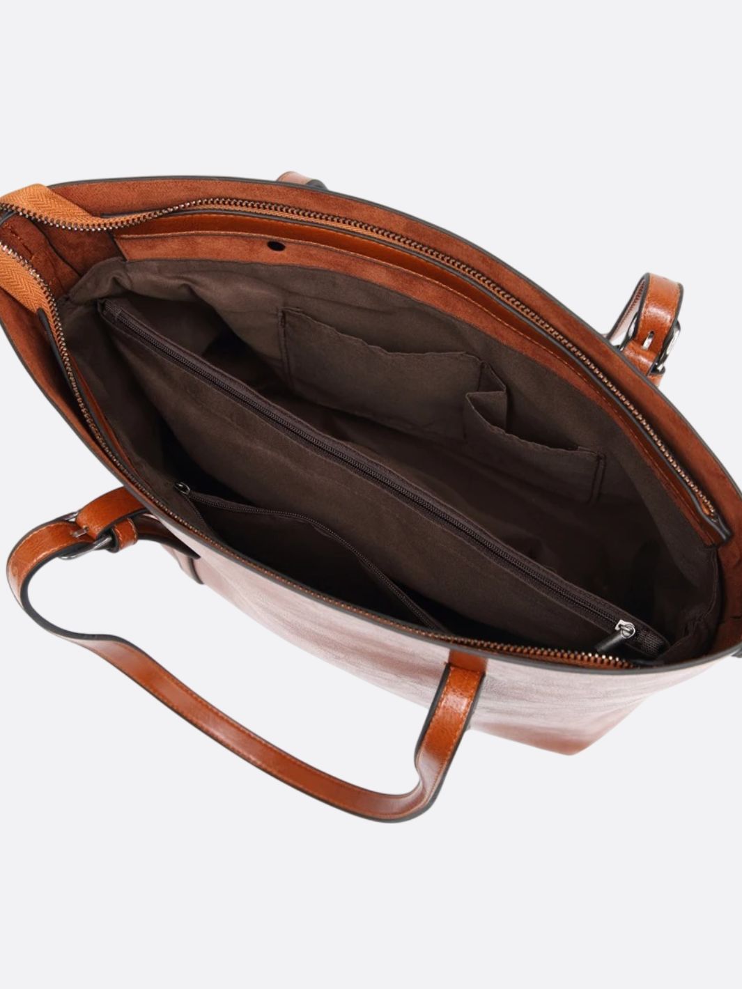Brown Leather Tote Bag – Classic Design with Everyday Functionality