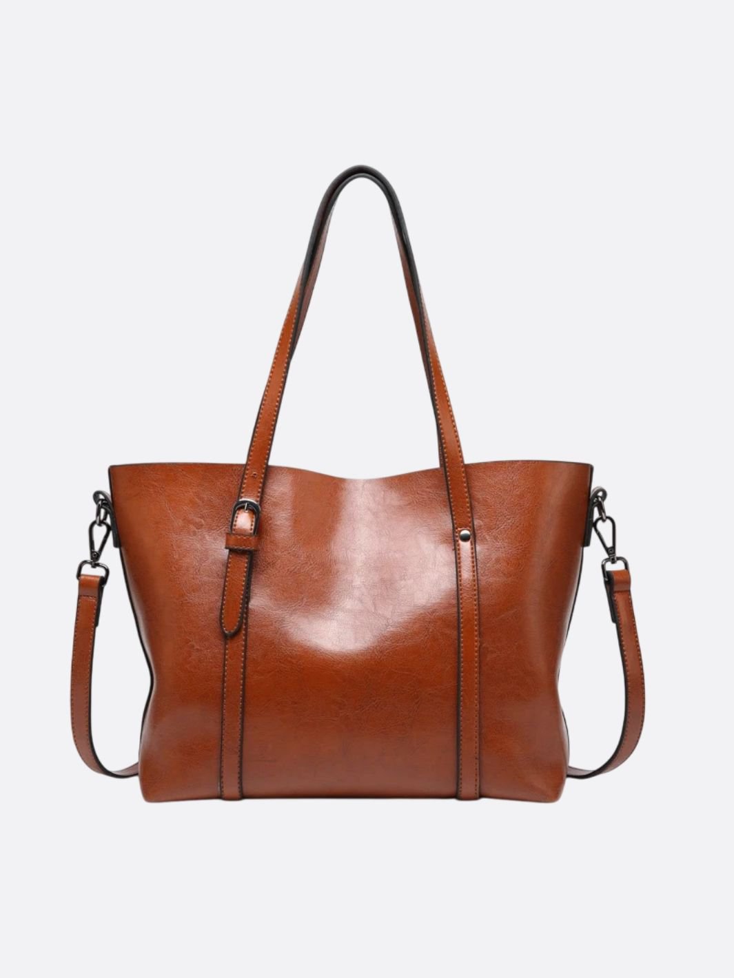 Brown Leather Tote Bag – Classic Design with Everyday Functionality