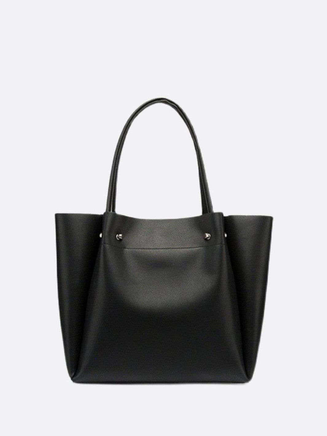 Sophia Classic Black Tote Bag