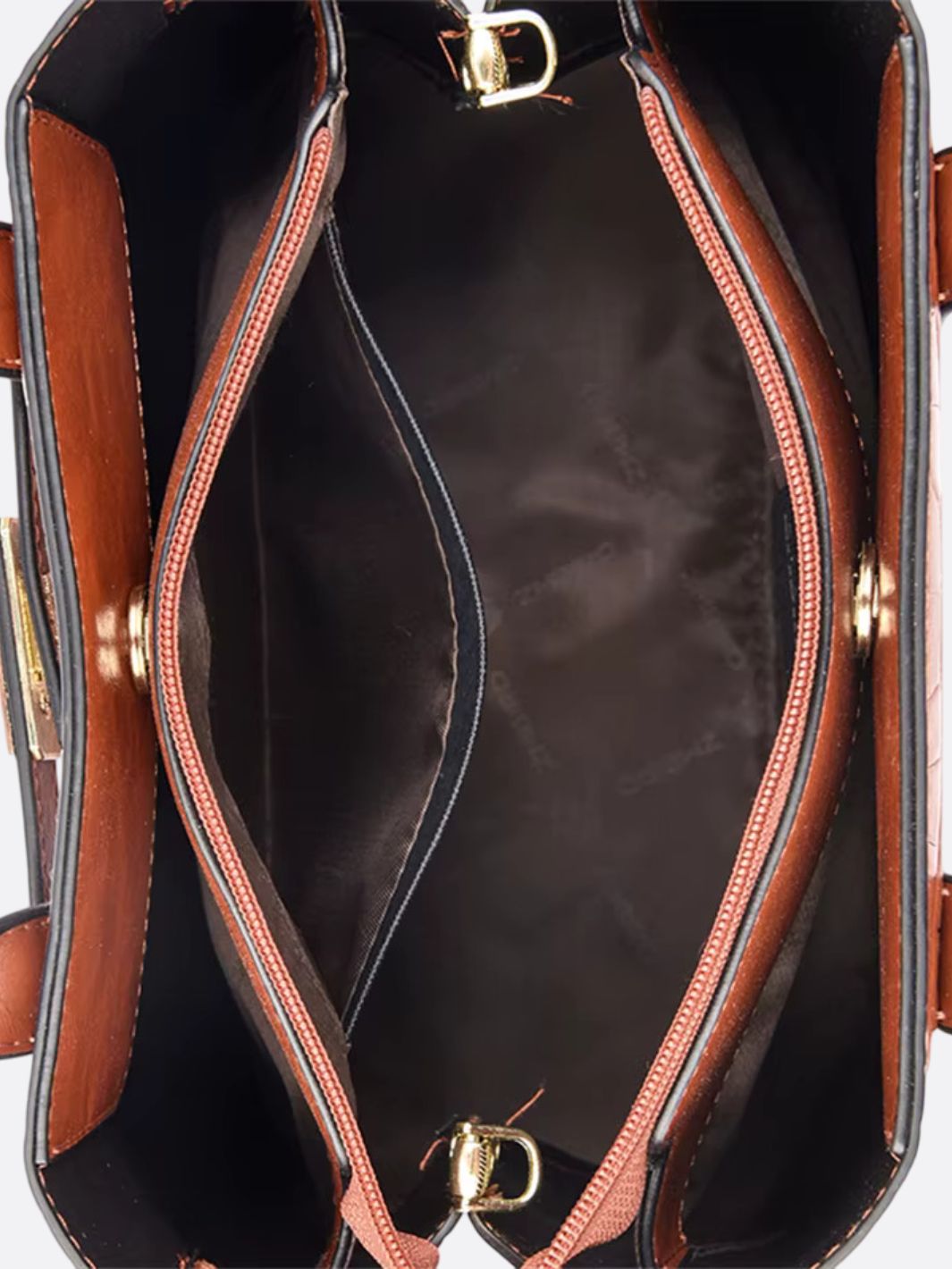 Valentina Croc-Embossed Tote – Red Luxe