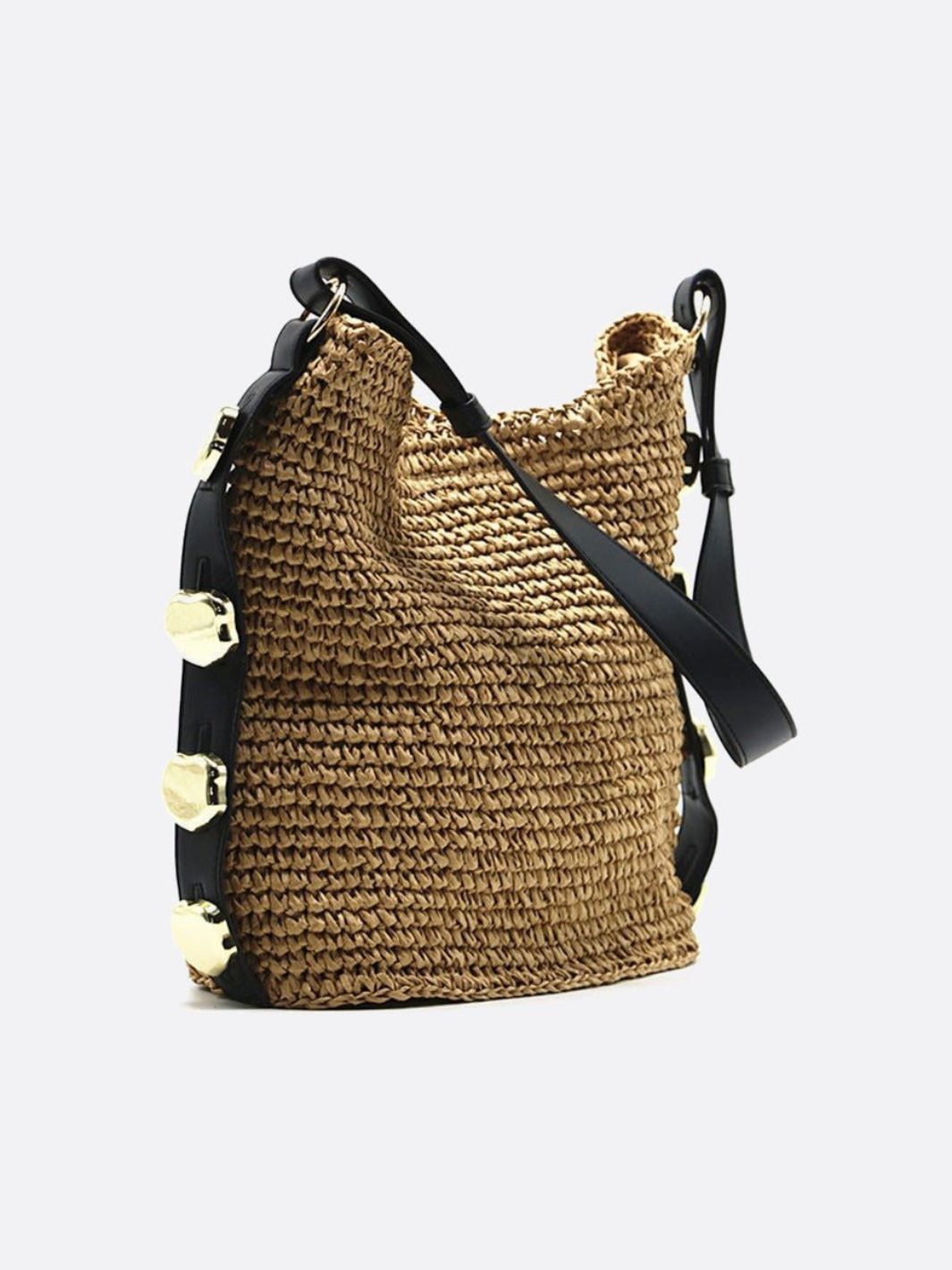 Natural Woven Shoulder Bag