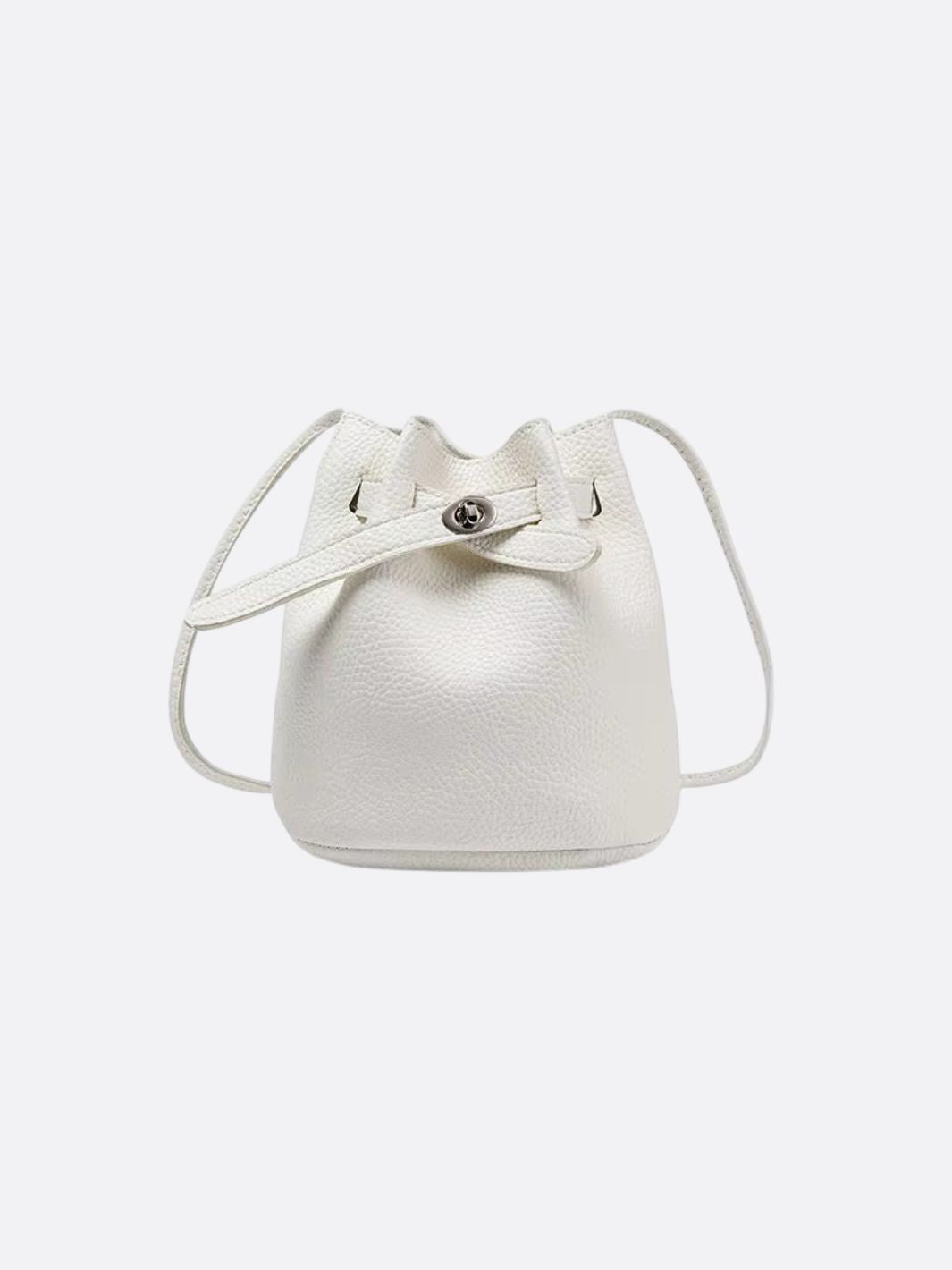 Elegant Leather Bucket Bag