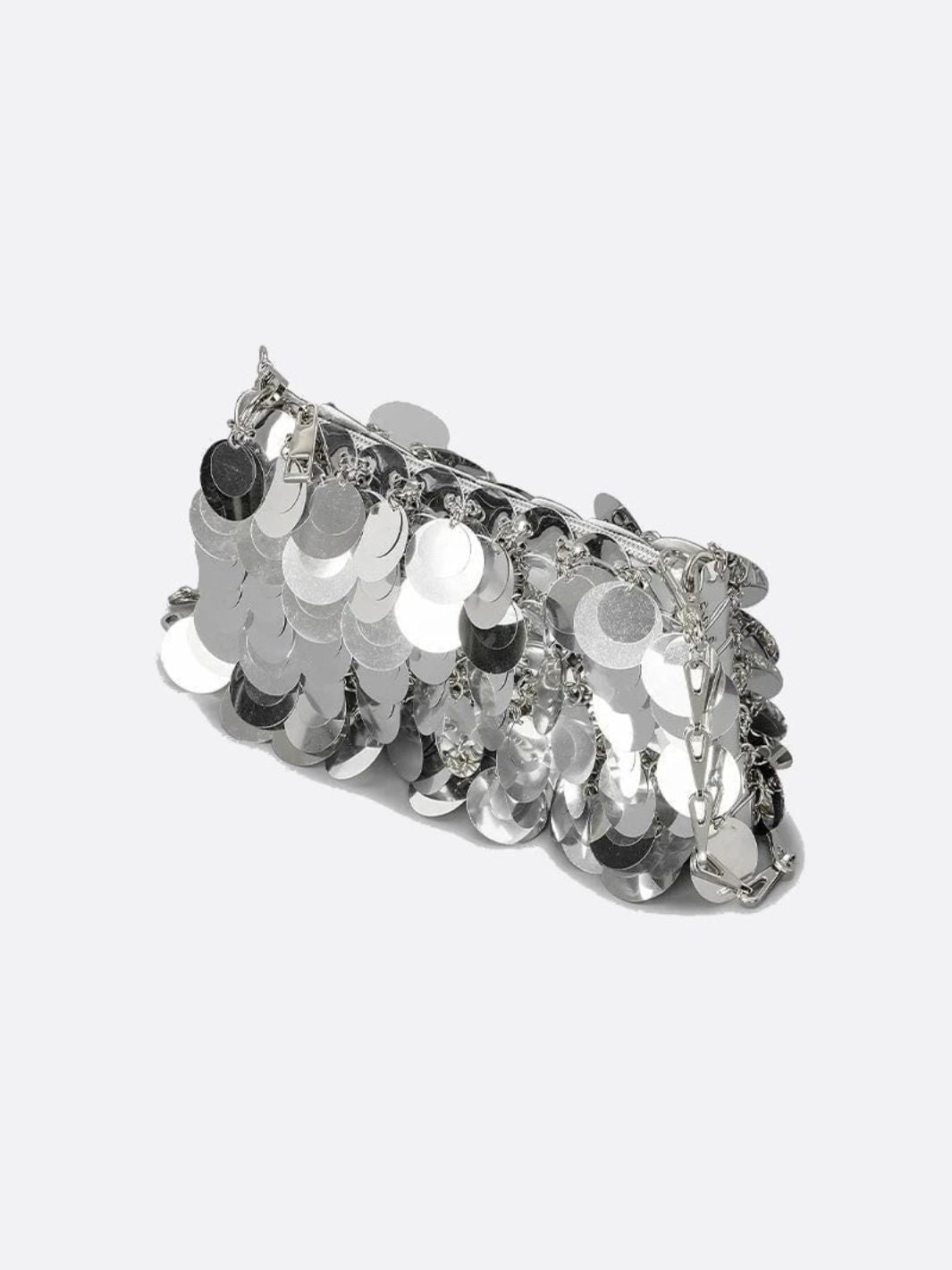 Luna Silver Sequin Party Bag