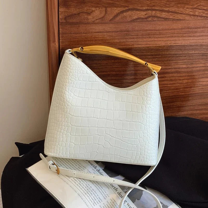 Anya – Elegant Crocodile Pattern Handbag