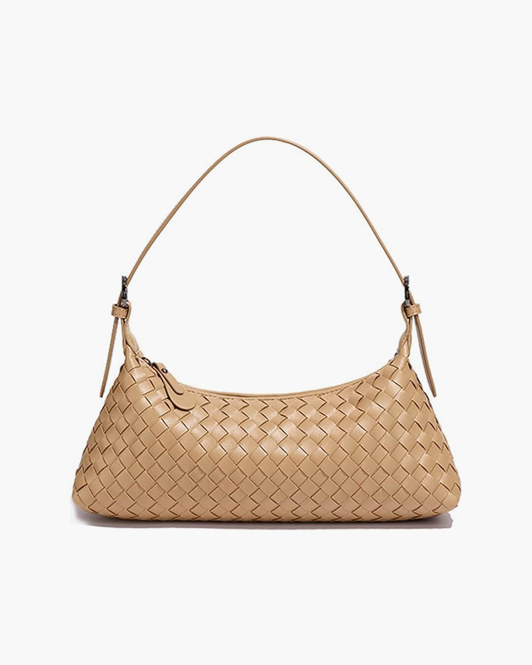 Johanna – Vegan Leather Woven Shoulder Bag