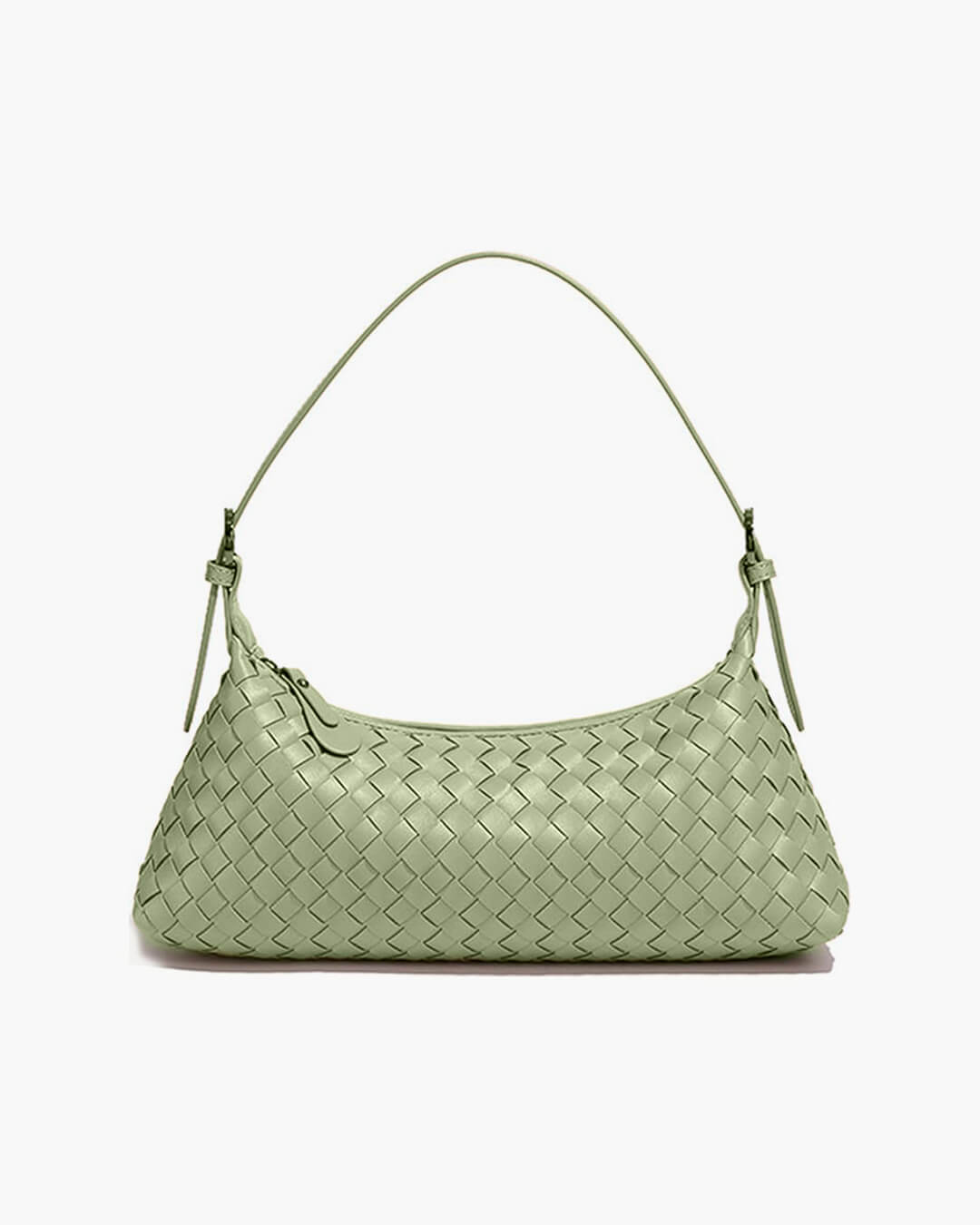 Johanna – Vegan Leather Woven Shoulder Bag