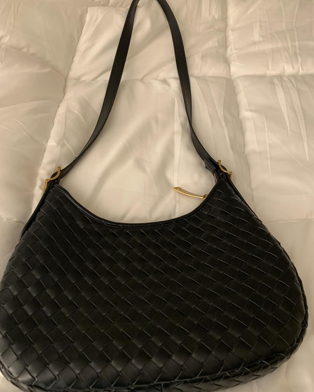 Miriam – Woven Leather Shoulder Bag