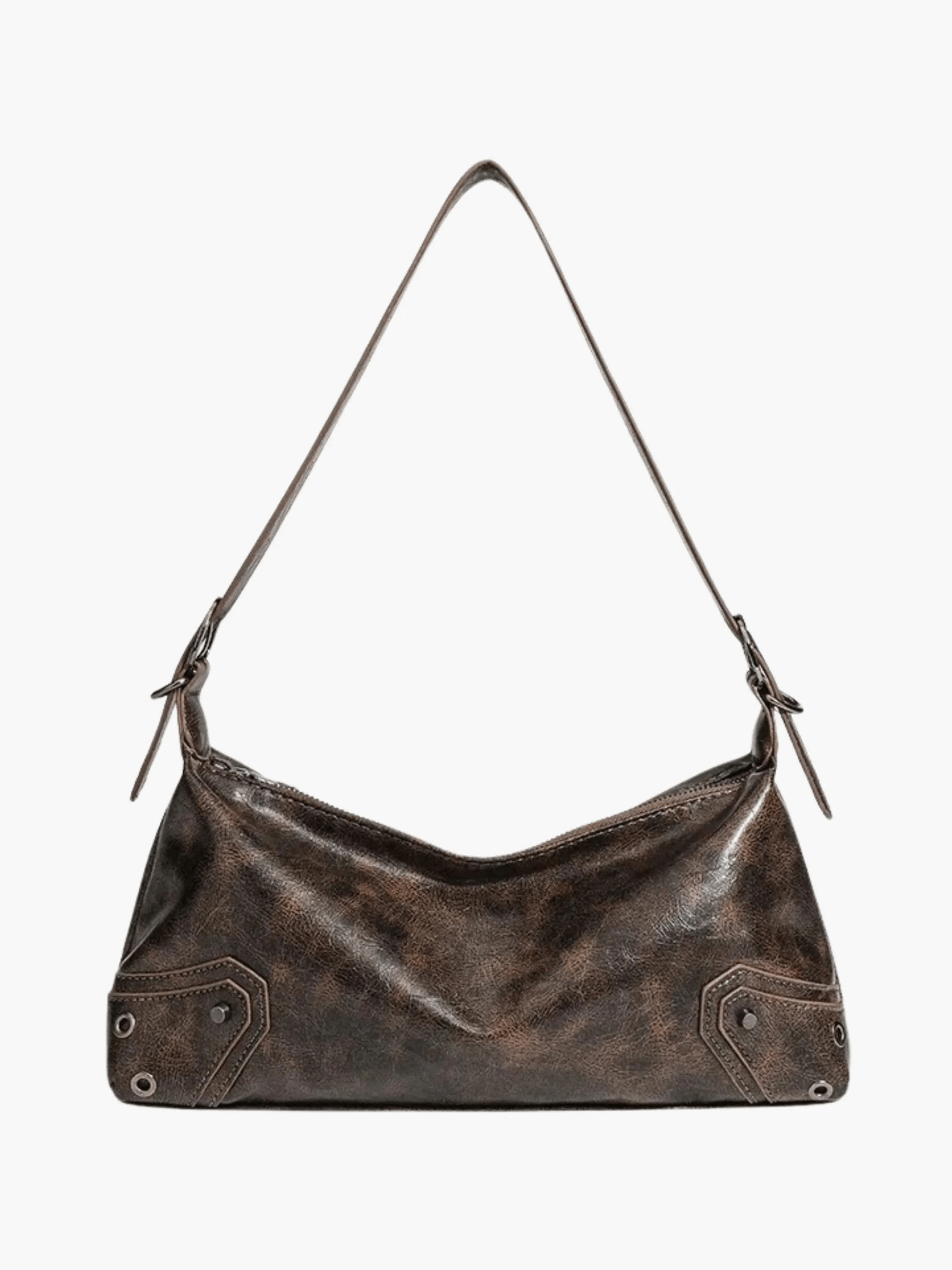 Tilly Vintage Distressed Leather Shoulder Bag – Rustic Charm