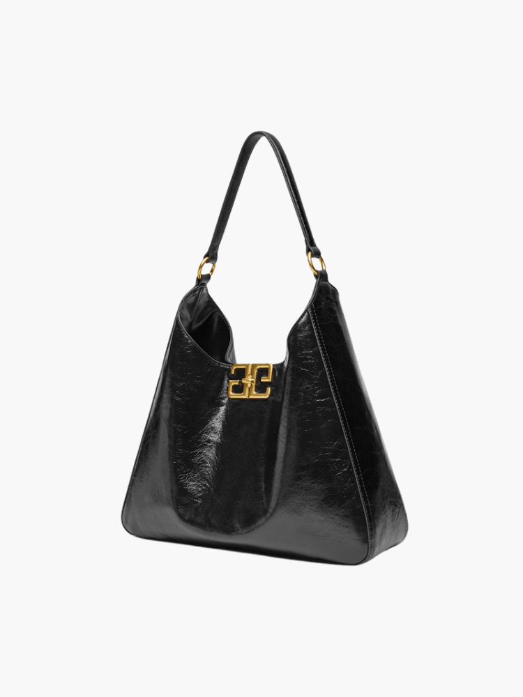 Valentina Luxe Hobo Bag – Black Edition